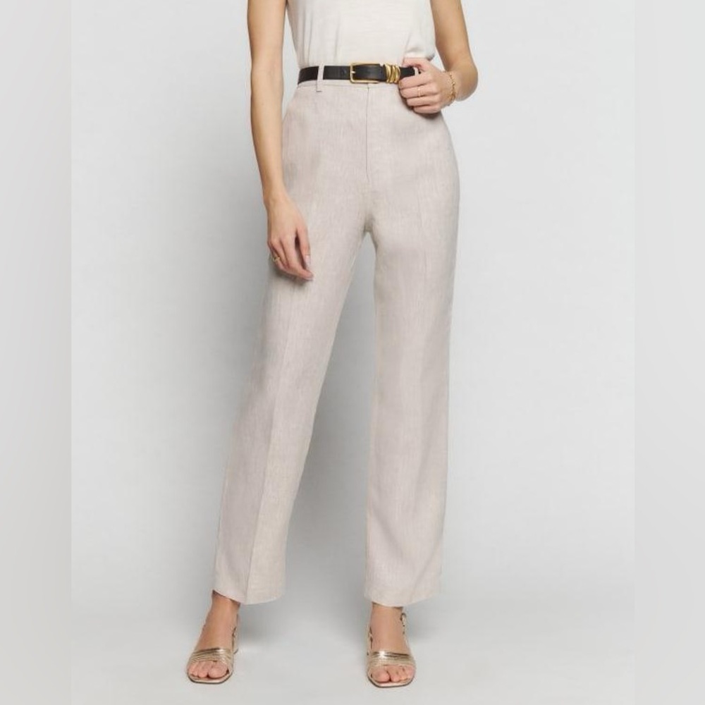 Reformation Freddie Linen Pant, Brand New Never Worn w/ Tags - Size 6